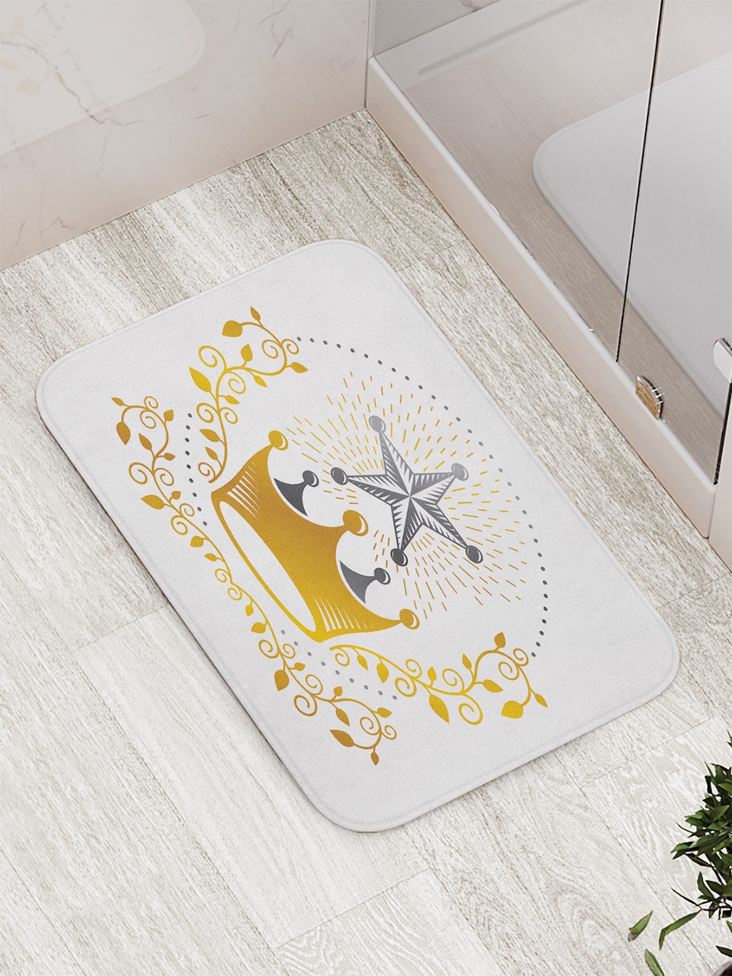 

Коврик противоскользящий для ванной, сауны, бассейна, 77х52 см bath_90091 JoyArty