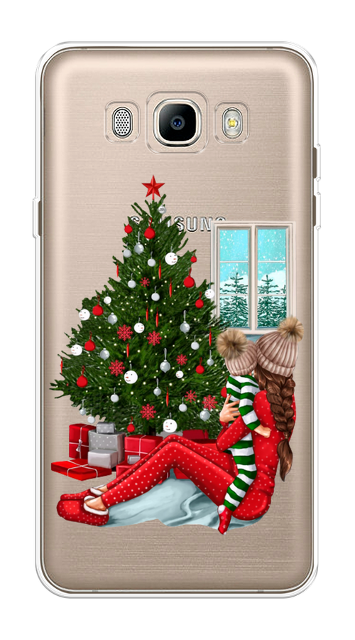 

Чехол на Samsung Galaxy J7 2016 "Новый год с мамой", Красный;зеленый;голубой, 23050-6