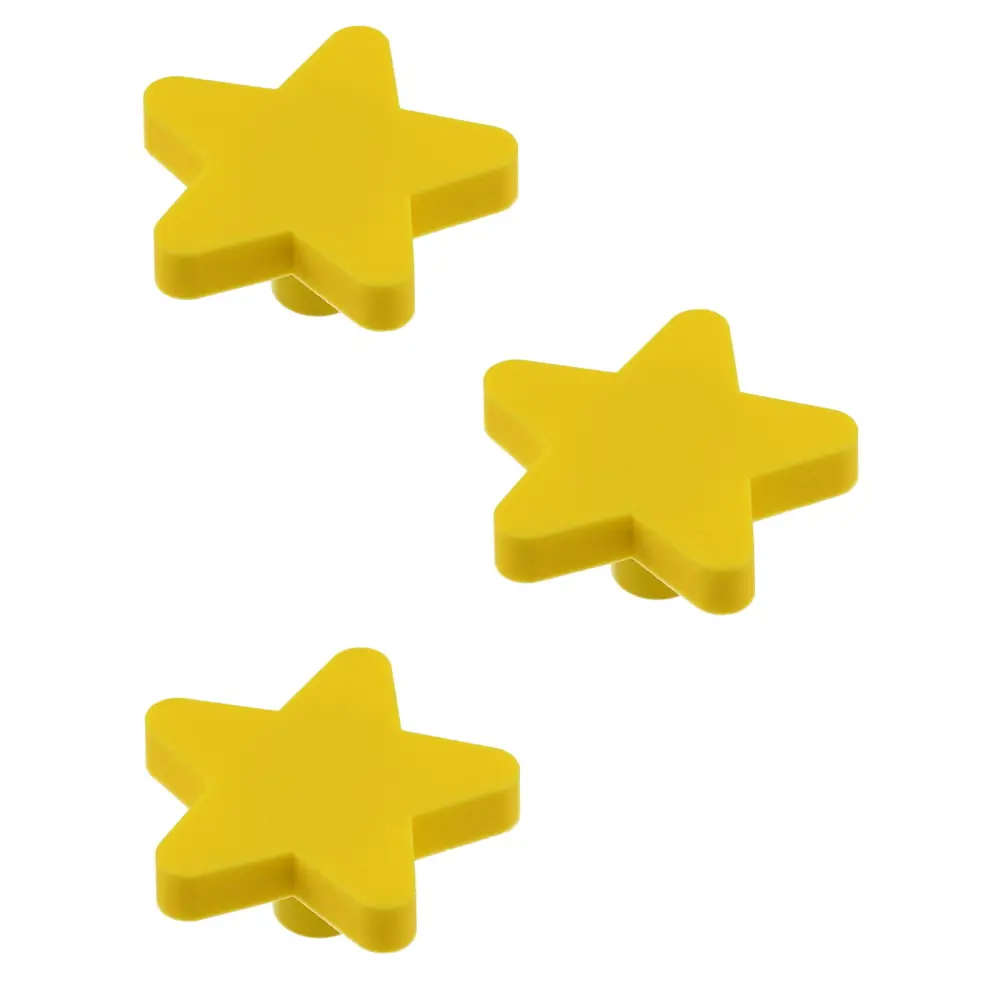 

Ручка мебельная UM-STAR звезда, желтый (комплект 3 шт)