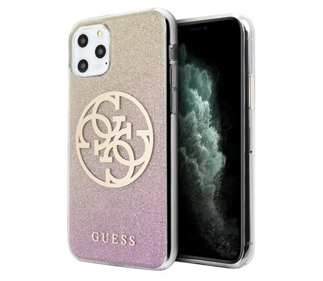 фото Чехол cg mobile guess 4g circle logo iphone 11 pro розово-золотой