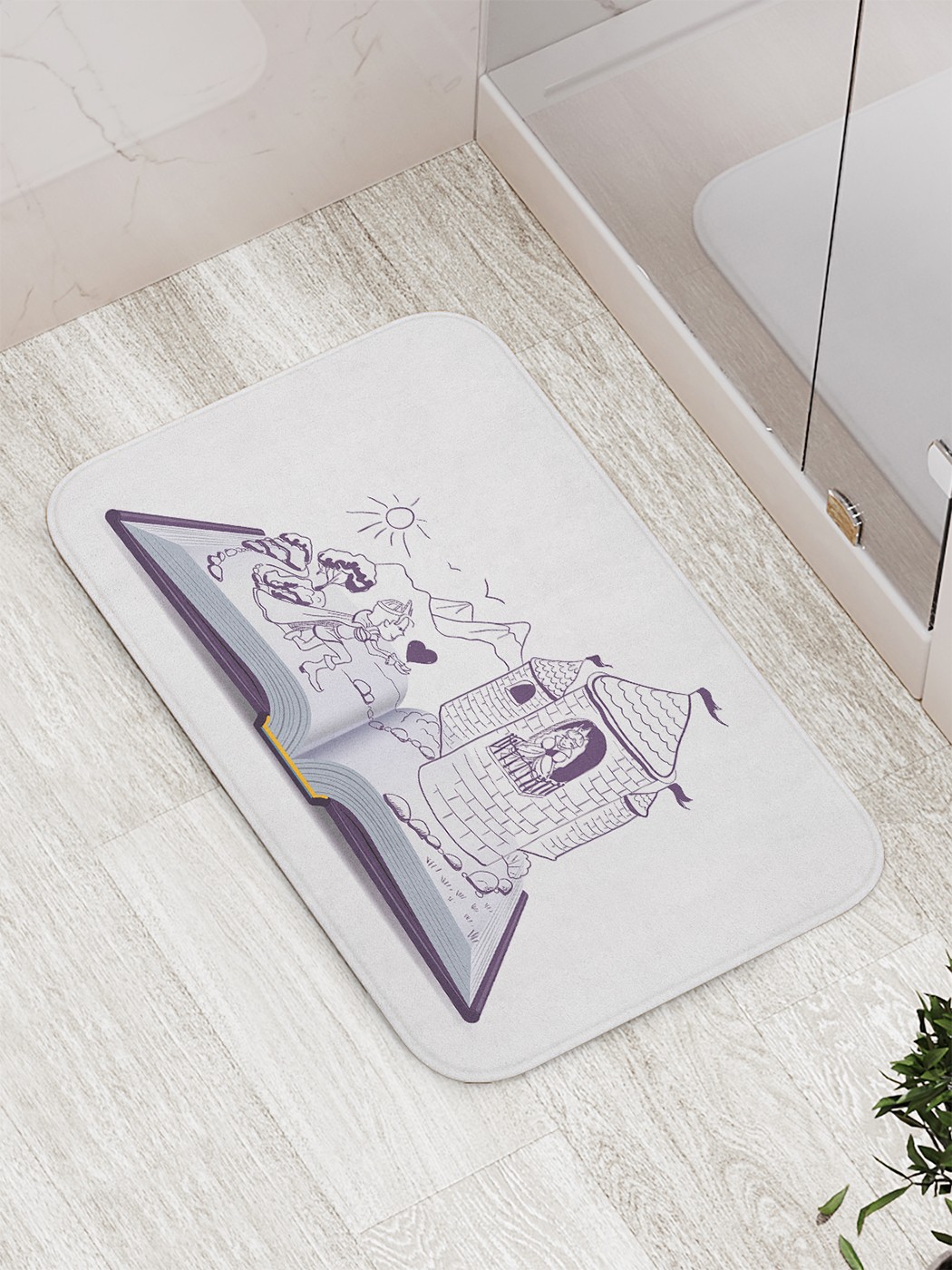 

Коврик противоскользящий для ванной, сауны, бассейна, 77х52 см bath_90083 JoyArty