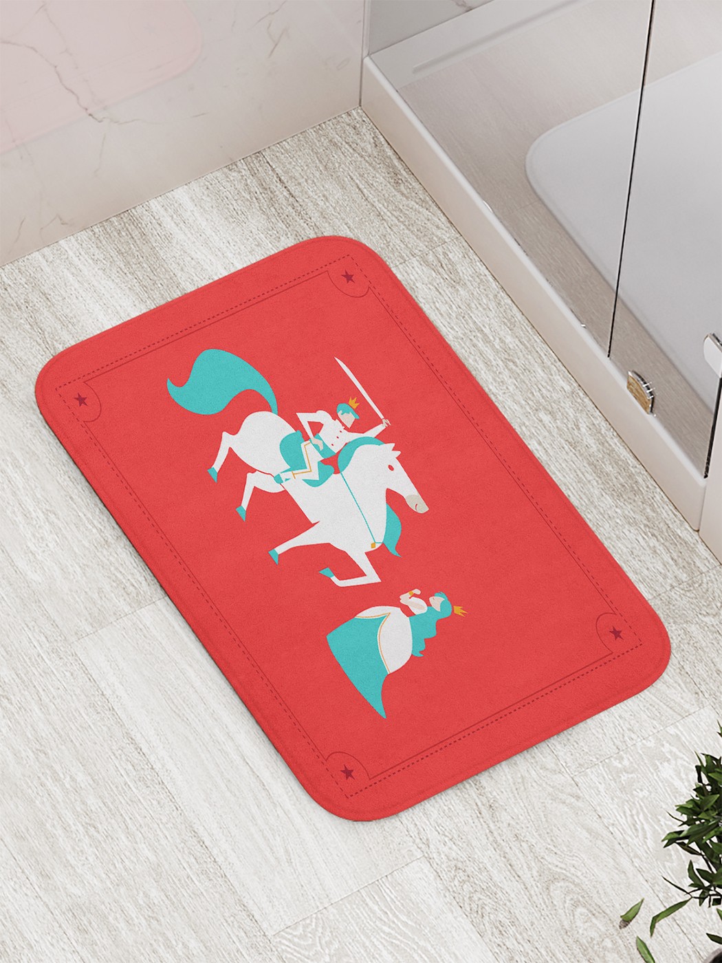 

Коврик противоскользящий для ванной, сауны, бассейна, 77х52 см bath_90080 JoyArty