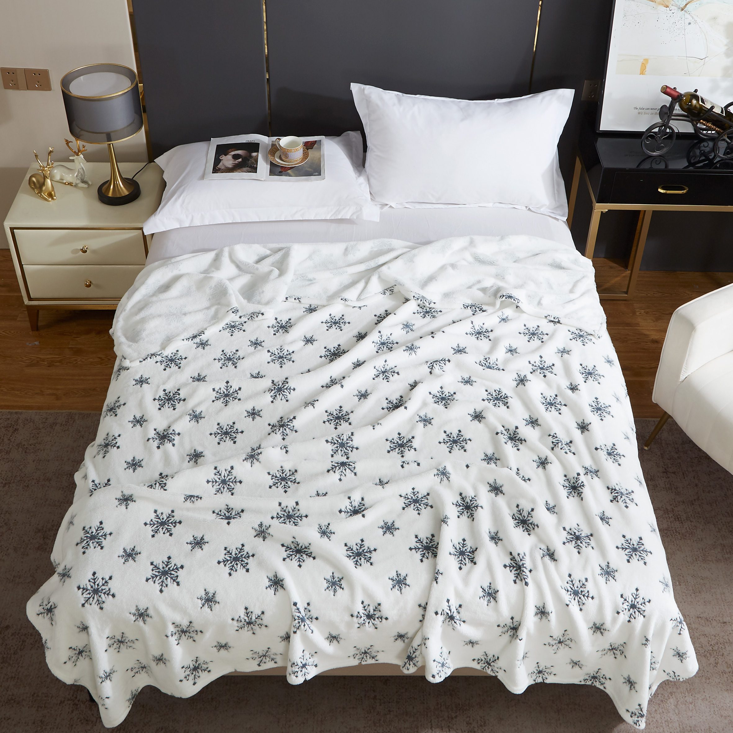 

Плед Cleo Bamboo со снежинками 150х200 см