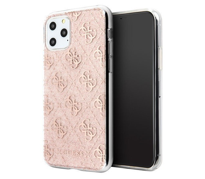 фото Чехол cg mobile guess 4g collection iphone 11 pro max блестящий розовый