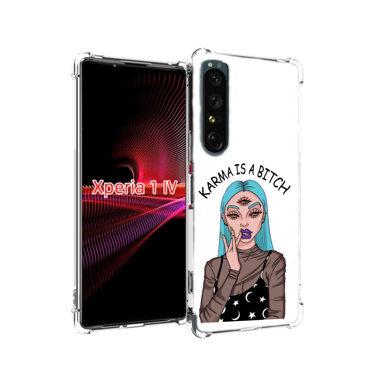 

Чехол накладка MyPads плохая-карма женский для Sony Xperia 1 IV, Прозрачный, Tocco