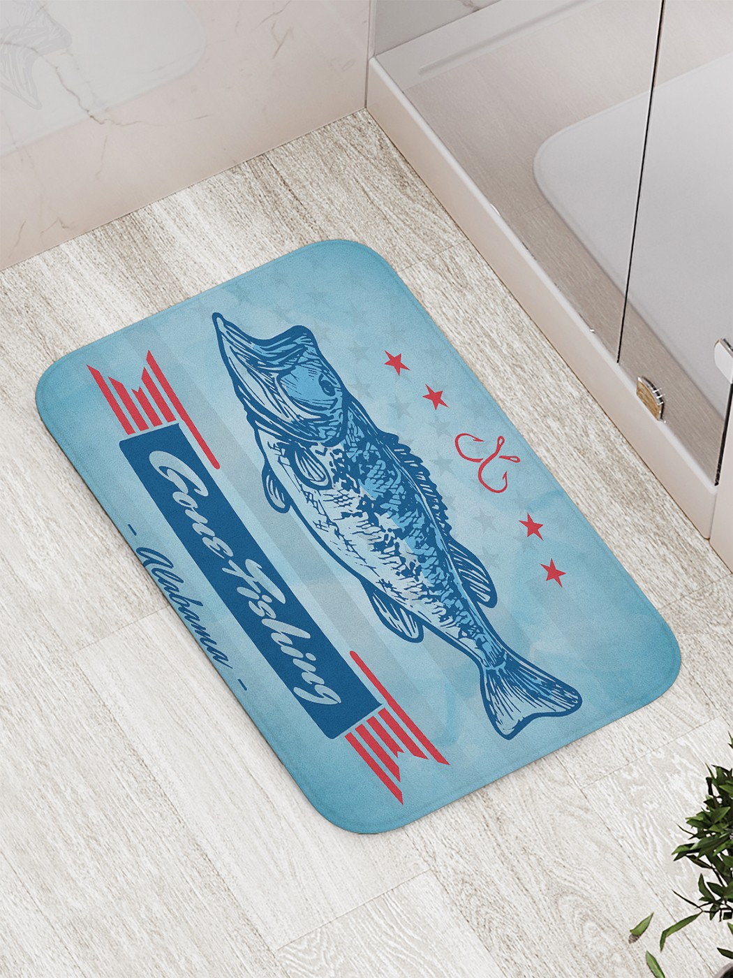 

Коврик противоскользящий для ванной, сауны, бассейна, 77х52 см bath_90038 JoyArty