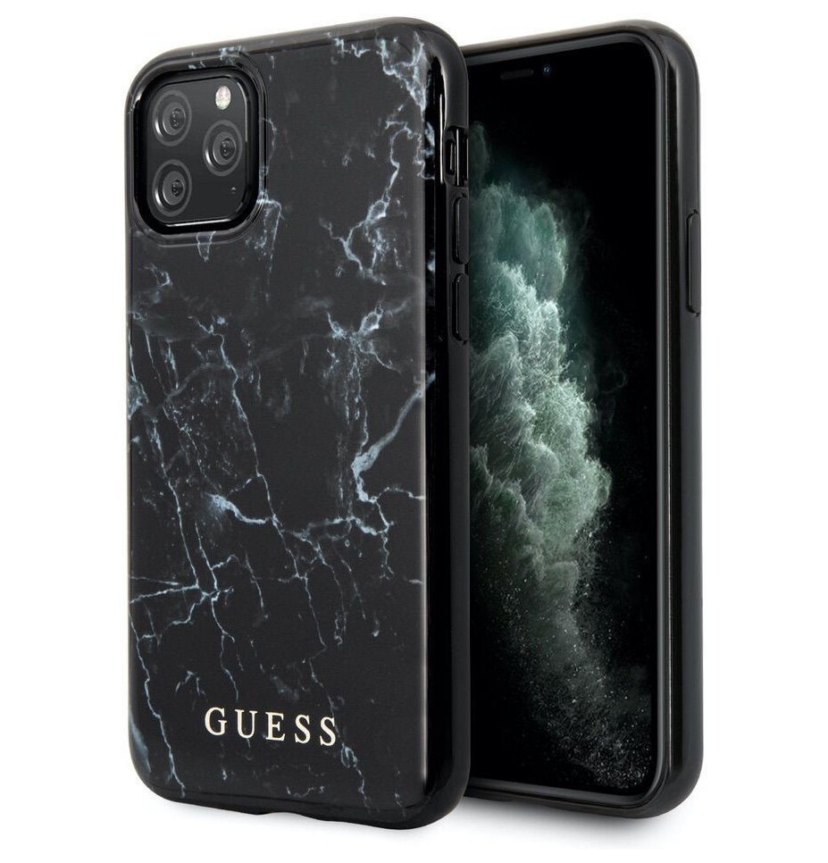 фото Чехол cg mobile guess marble design iphone 11 pro черный