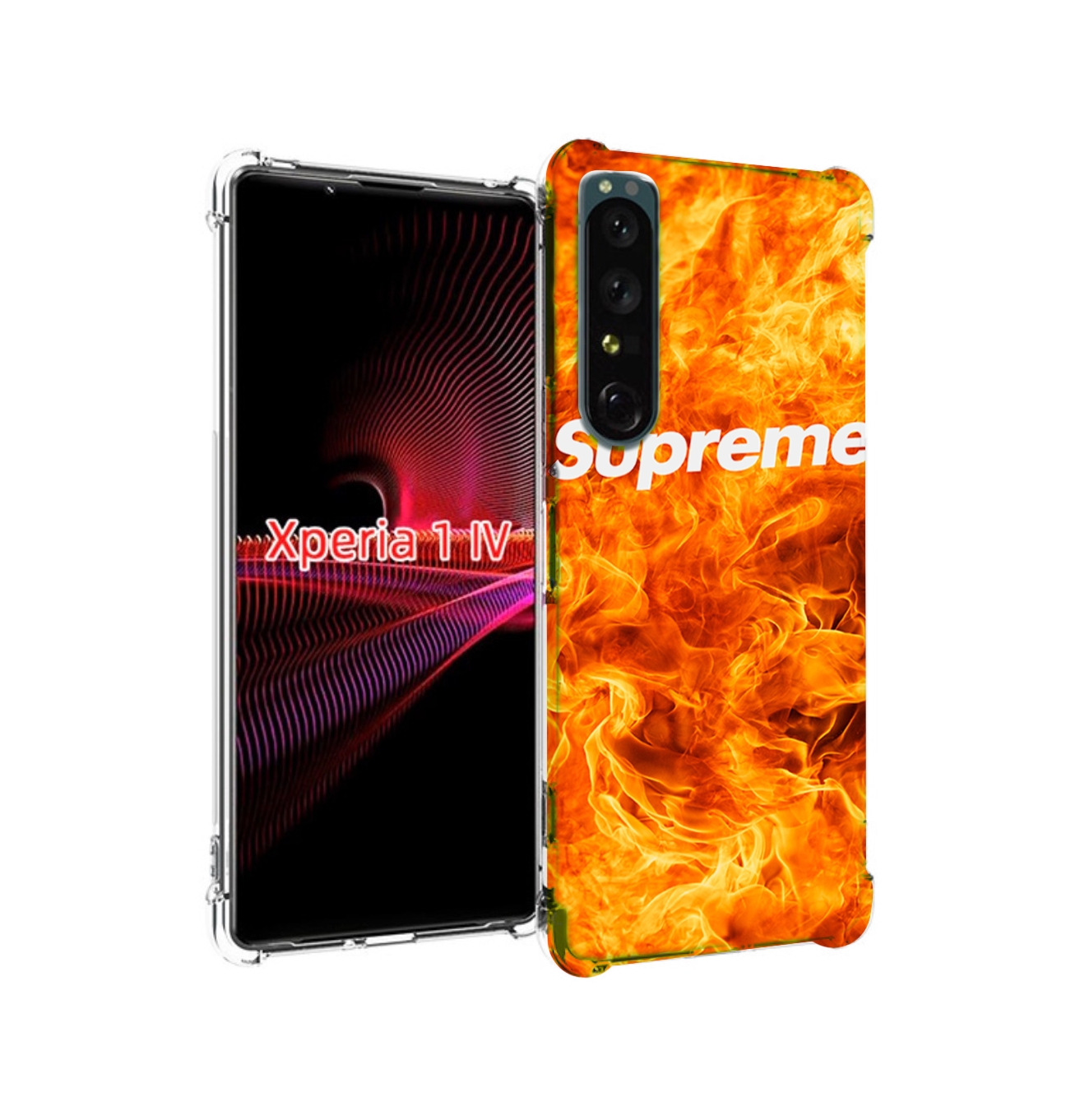 

Чехол накладка MyPads пламя-пламенное суприм для Sony Xperia 1 IV, Прозрачный, Tocco
