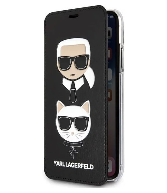 фото Чехол cg mobile karl lagerfeld choupette booktype leather iphone xs max черный