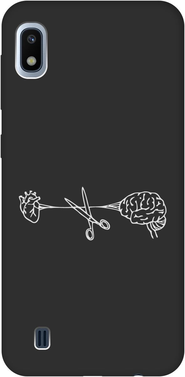 

Матовый чехол на Samsung Galaxy A10 с принтом "Cut It W" черный, Черный;белый, 8404