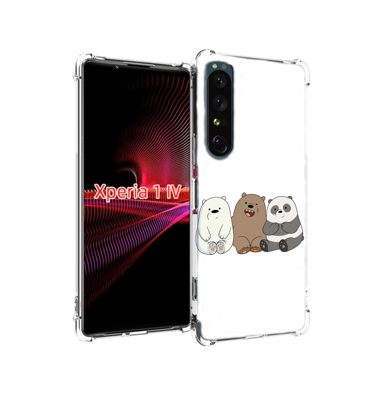 

Чехол накладка MyPads панды детский для Sony Xperia 1 IV, Прозрачный, Tocco