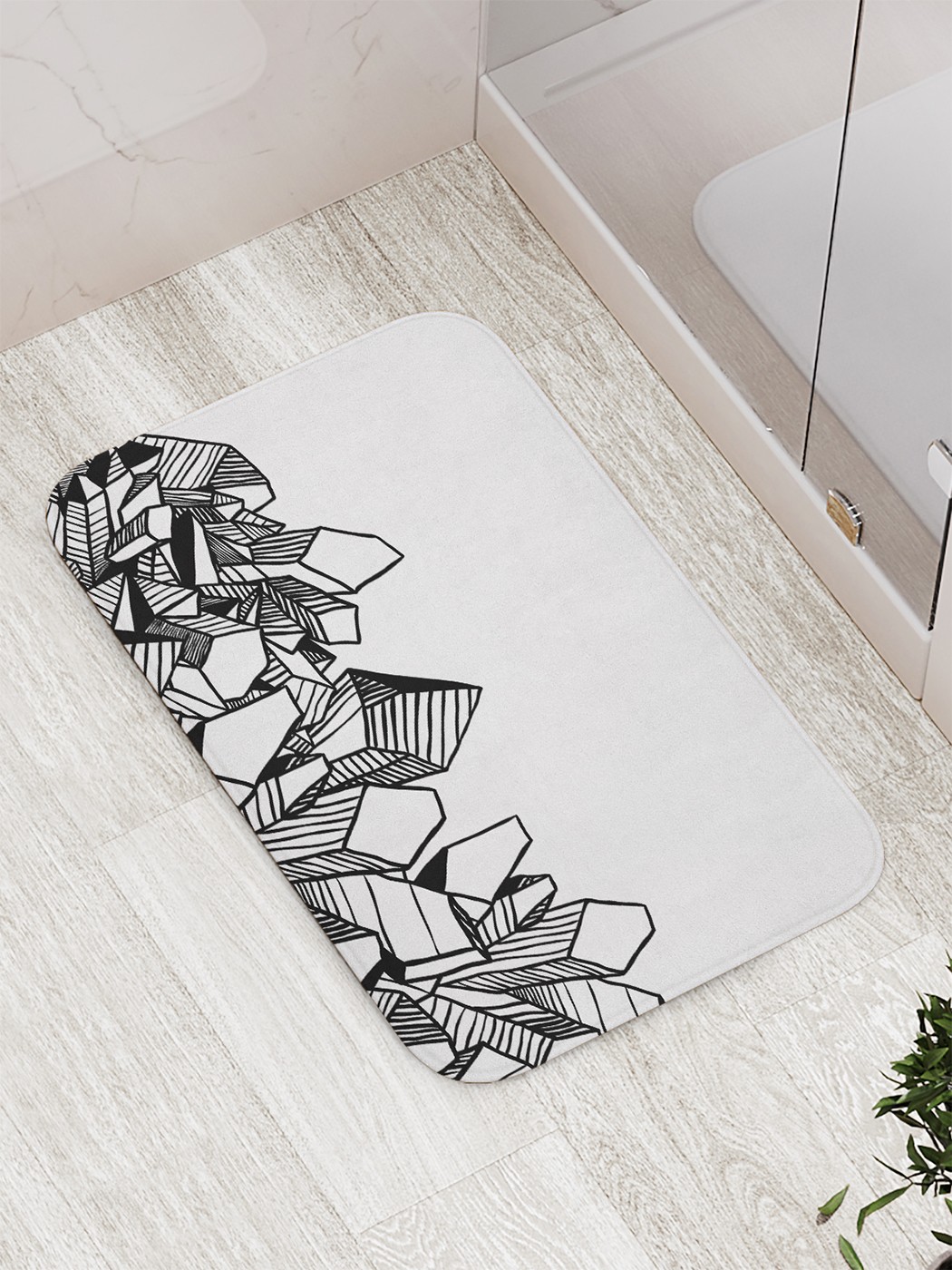 

Коврик противоскользящий для ванной, сауны, бассейна, 77х52 см bath_89806 JoyArty