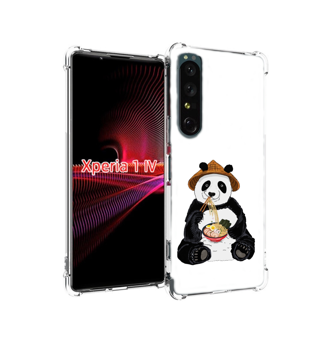 

Чехол накладка MyPads панда-любит-лапшу для Sony Xperia 1 IV, Прозрачный, Tocco
