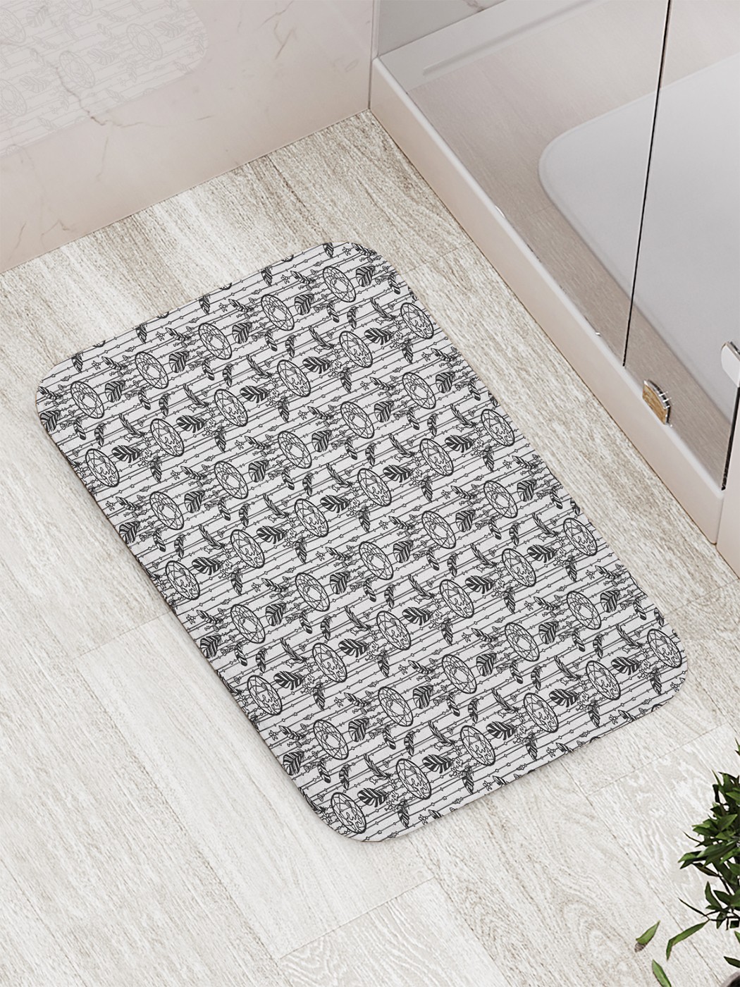 

Коврик противоскользящий для ванной, сауны, бассейна, 77х52 см bath_89799 JoyArty