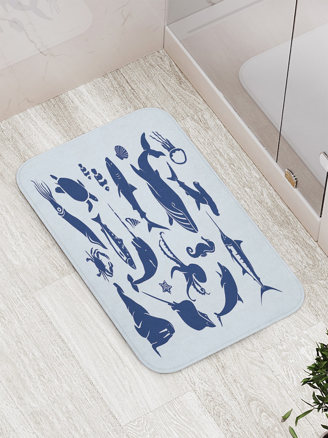 

Коврик противоскользящий для ванной, сауны, бассейна, 77х52 см bath_89751 JoyArty