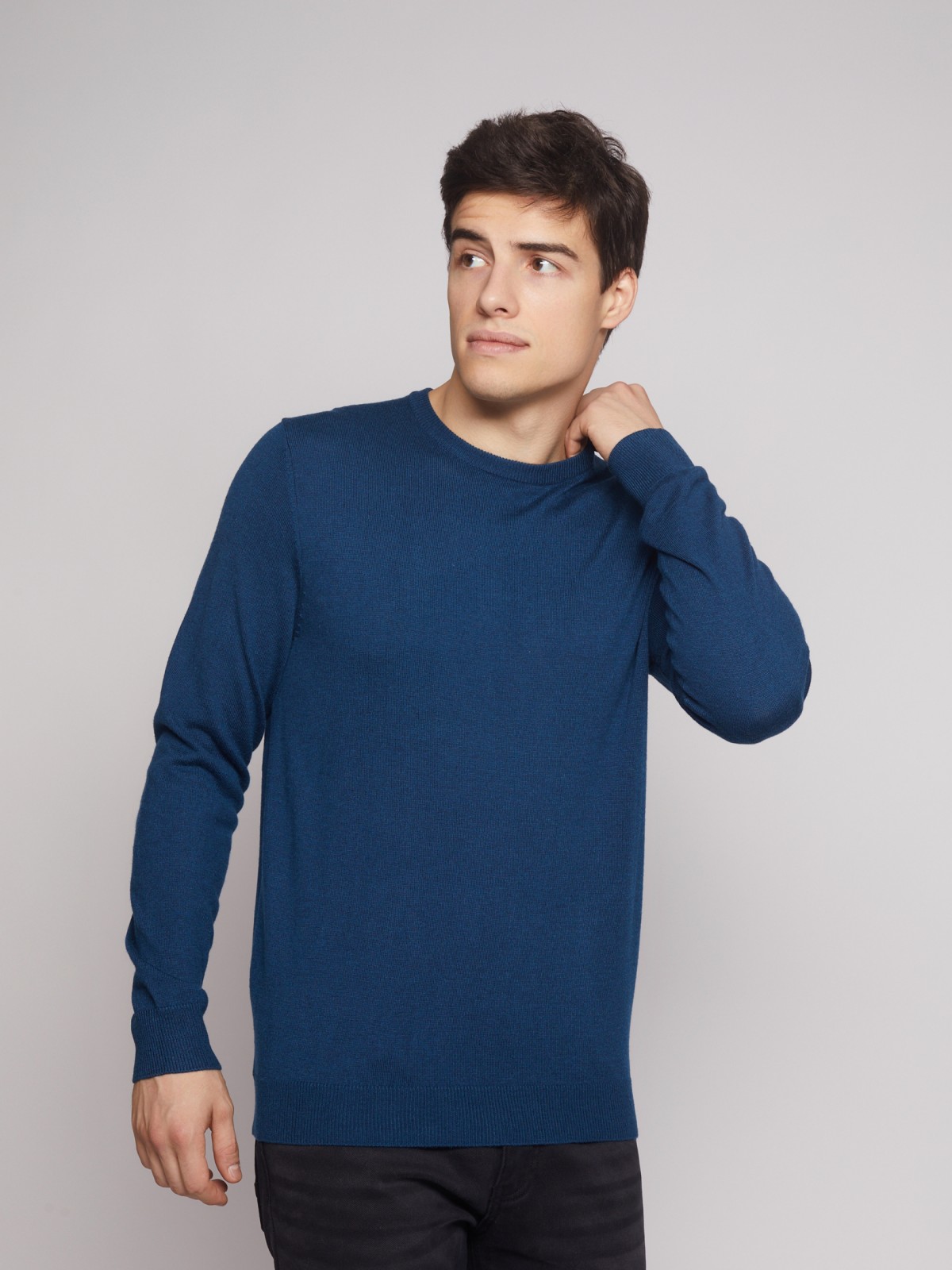 

Джемпер мужской Zolla 12426163022 бирюзовый 2XL, 012426163022