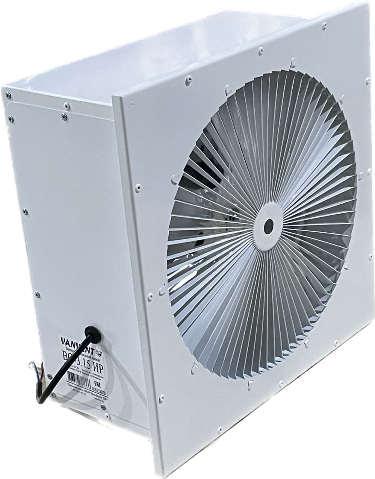 Осевой вентилятор ВанВент с инерционной решёткой ВО-2,5 ИР