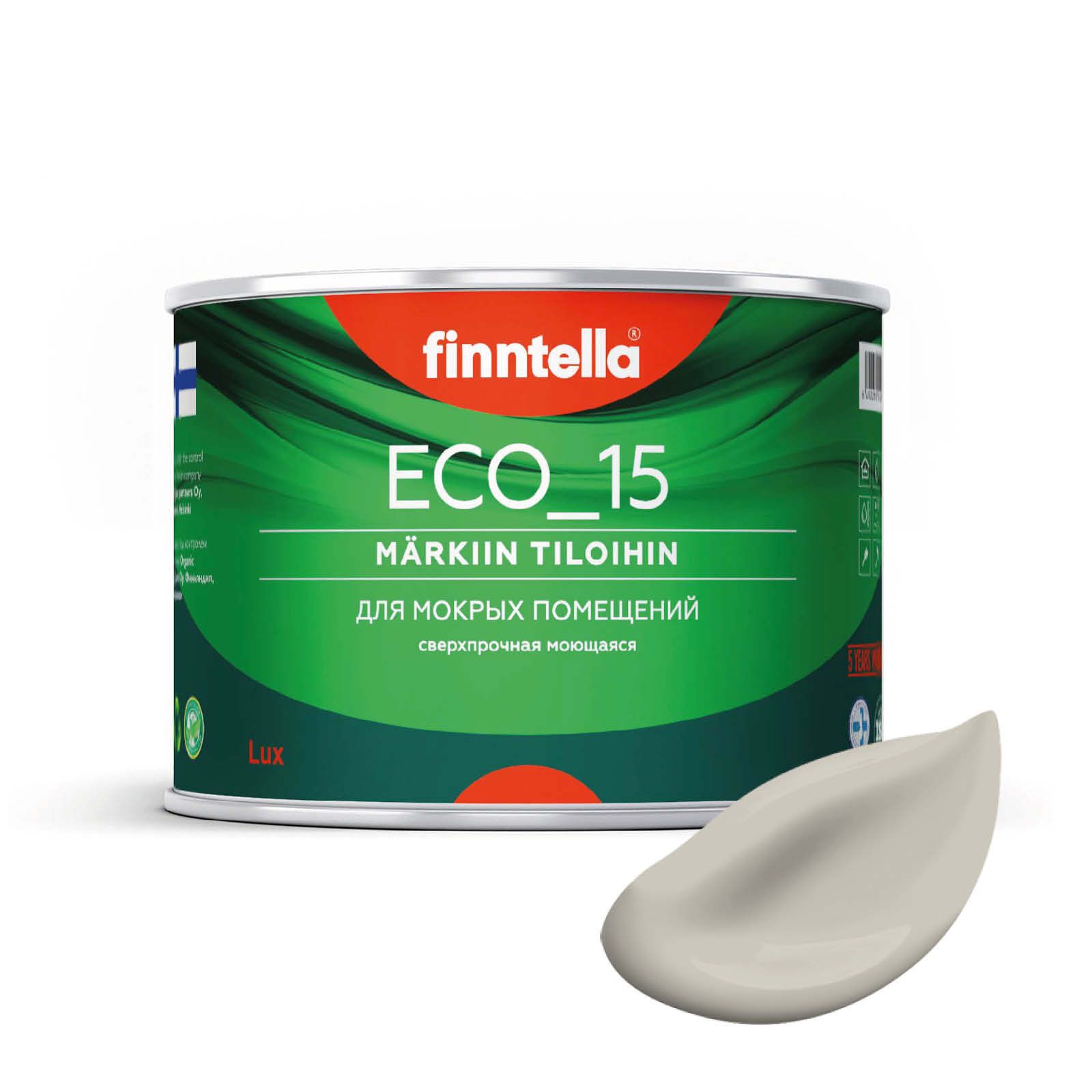 

Специализированная краска для кухонь и ванных комнат FINNTELLA ECO_15 с полиуретаном, моющ, Бежевый, интерьерная ECO_15 гладкая для ванных комнат и кухни