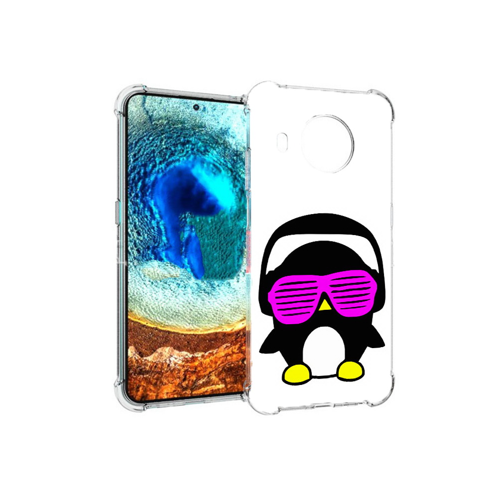 

Чехол MyPads Tocco для Nokia X20 пингвин (PT159436.101.541), Прозрачный, Tocco