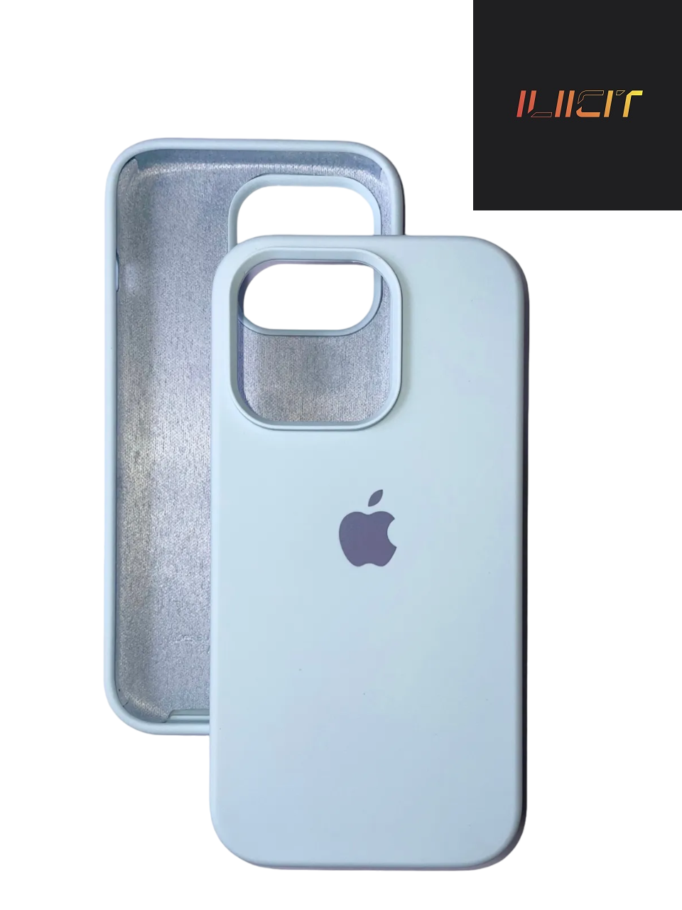 

Чехол iPhone 15 Plus Silicon Сase APL WS (с лого), небесно-голубой 16 (IS793871)