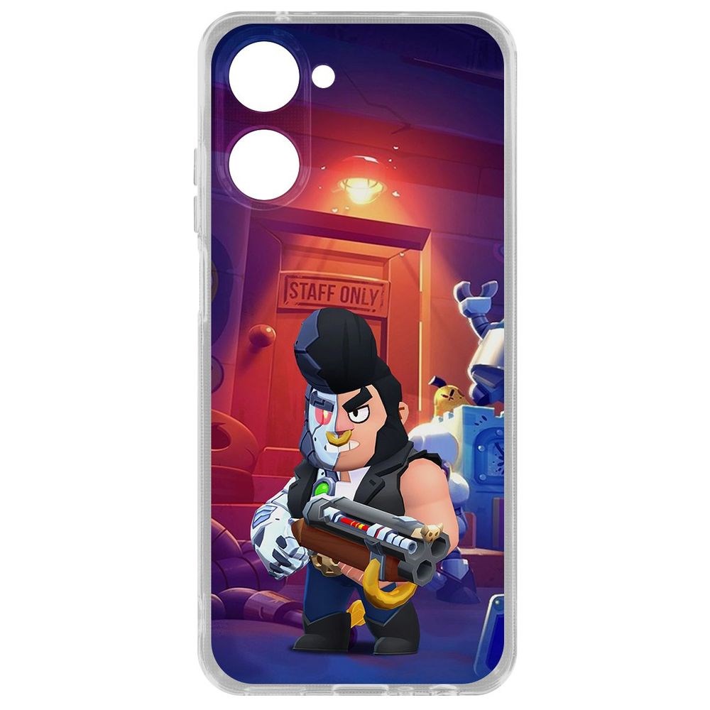

Чехол-накладка Brawl Stars-Б-800 для Realme 10 4G, Прозрачный