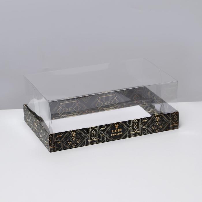 

Коробка Дарите Счастье для десерта Gold 22 х 8 х 13,5 см, Черный;коричневый, Коллекция упаковки "Геометрия"