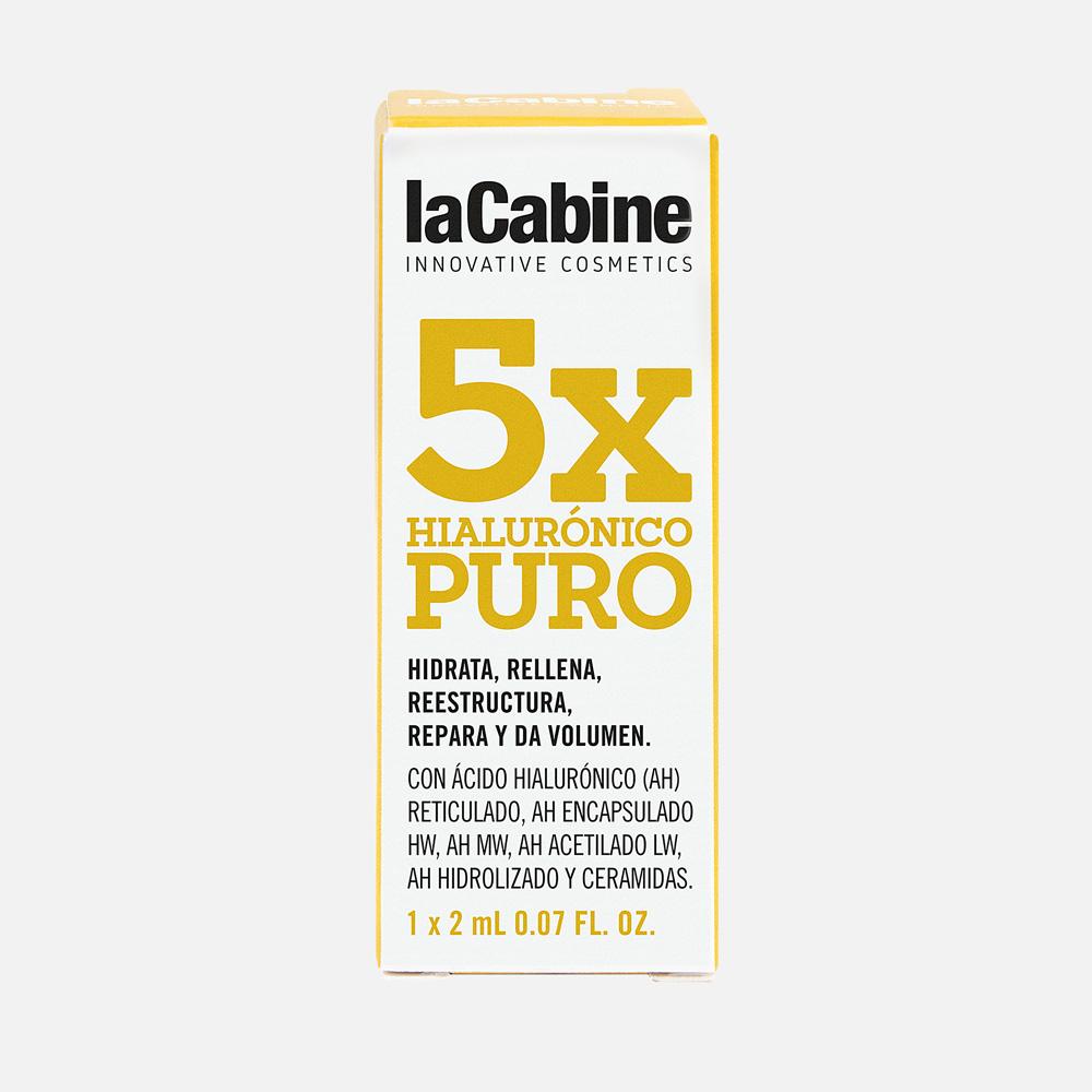 фото Комплекс 5 видов гиалуроновой кислоты в ампулах la cabine 5xpure hyaluronic ampoules 2ml