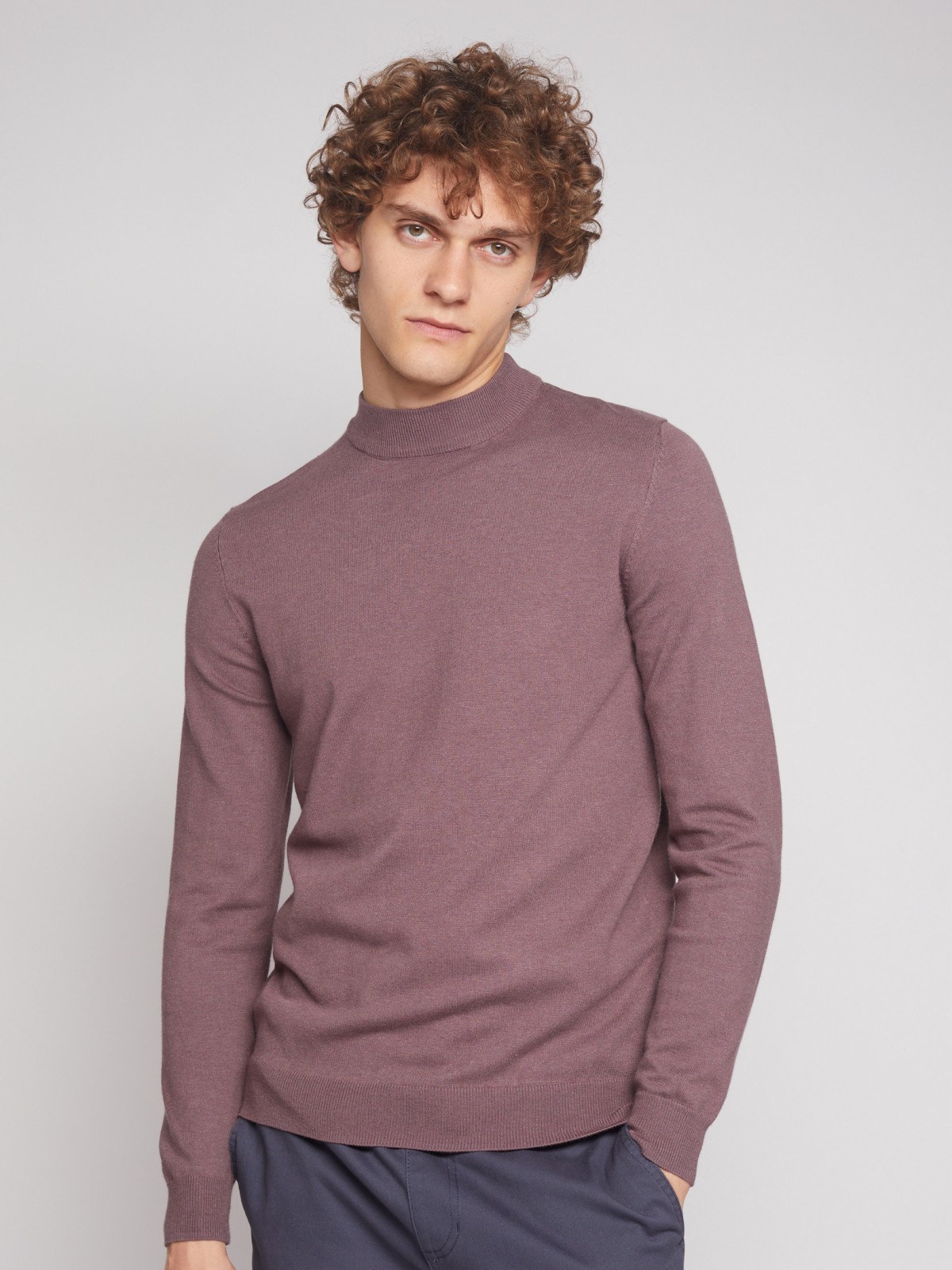 

Джемпер мужской Zolla 12346101012 фиолетовый M, 012346101012