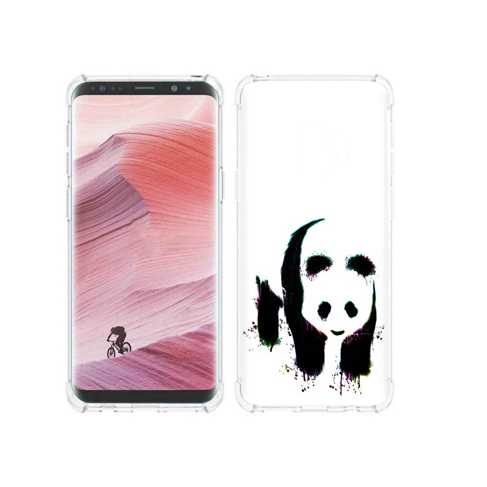 Чехол MyPads Tocco для Samsung Galaxy S9 панда в акварели (PT101623.567.532)