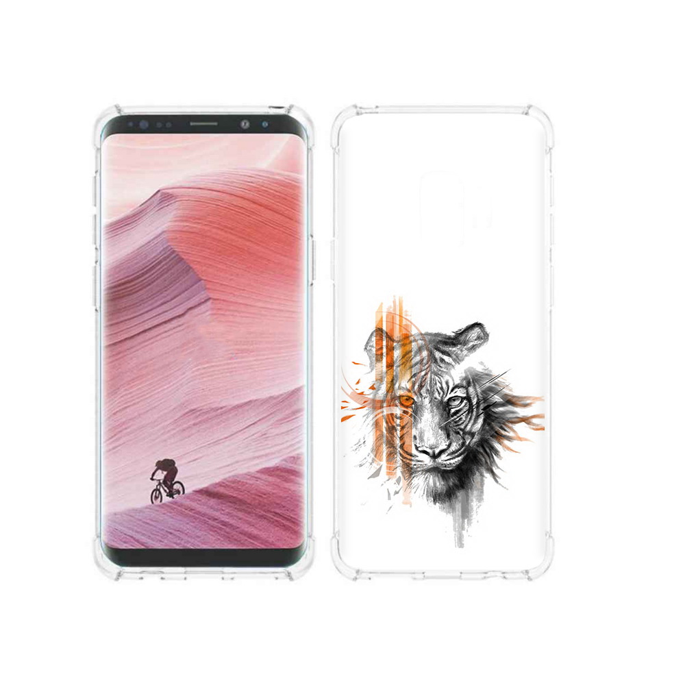 Чехол MyPads Tocco для Samsung Galaxy S9 огненный тигр (PT101623.567.526)