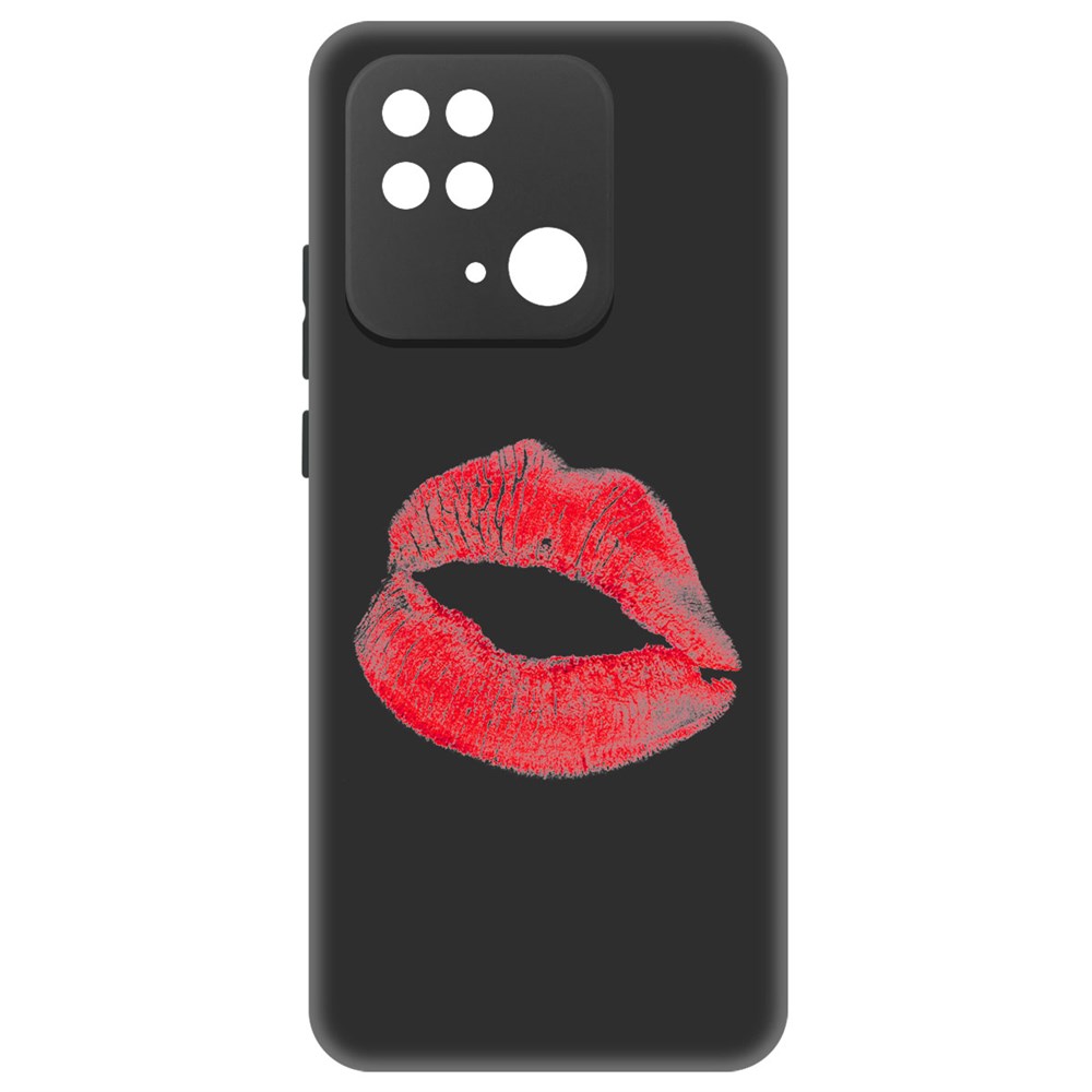 

Чехол-накладка Софт След помады для Xiaomi Redmi 10C, Черный
