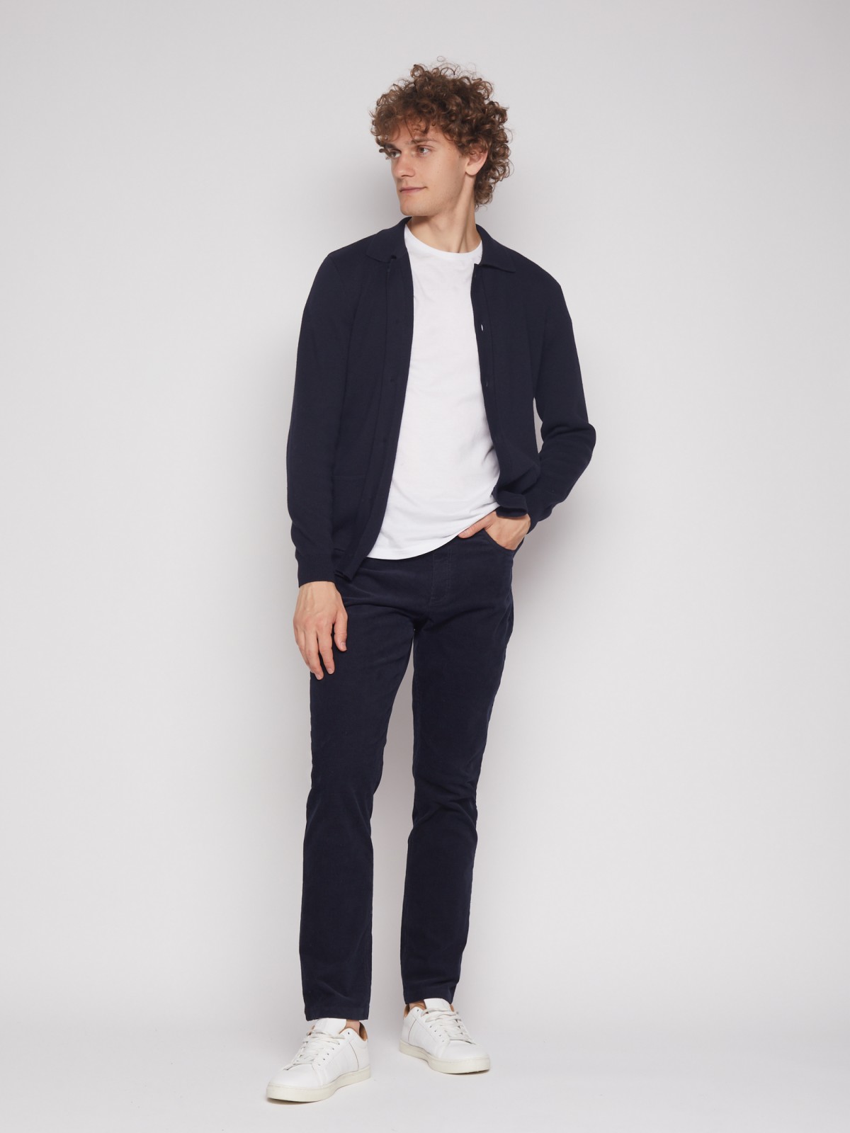 

Брюки мужские Zolla 12347366013 синие 30, 012347366013