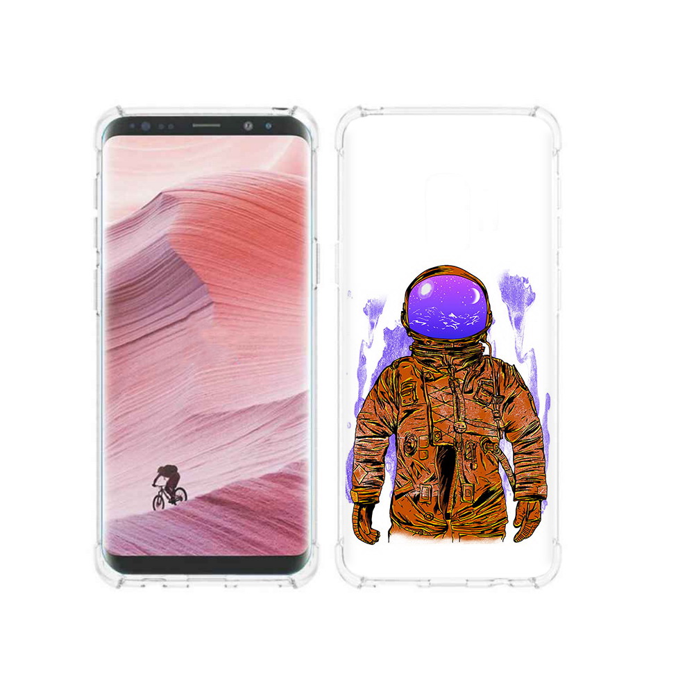 

Чехол MyPads Tocco для Samsung Galaxy S9 нарисованный мужчина в скафандре, Прозрачный, Tocco