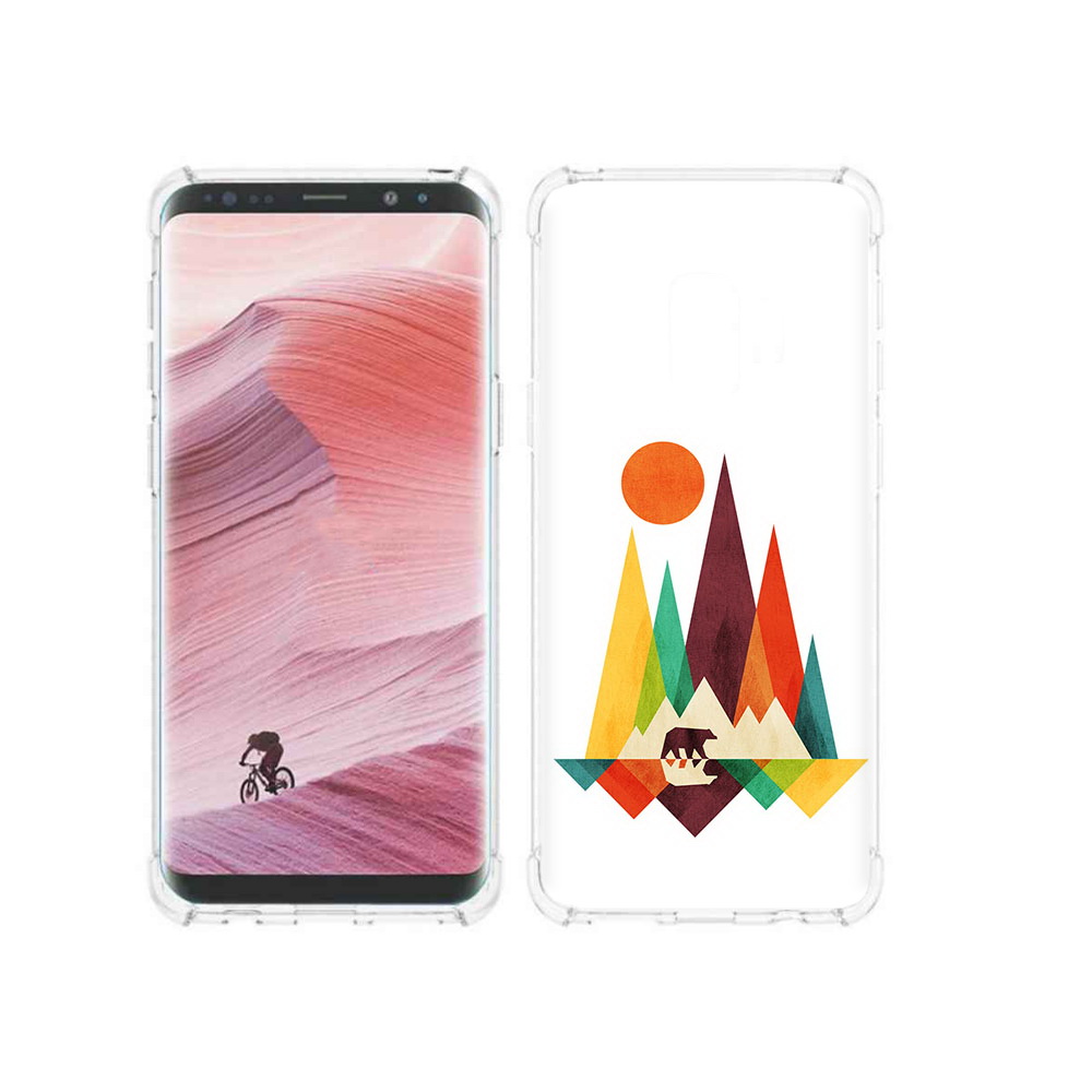 

Чехол MyPads Tocco для Samsung Galaxy S9 нарисованные горы с медведем (PT101623.567.506), Прозрачный, Tocco