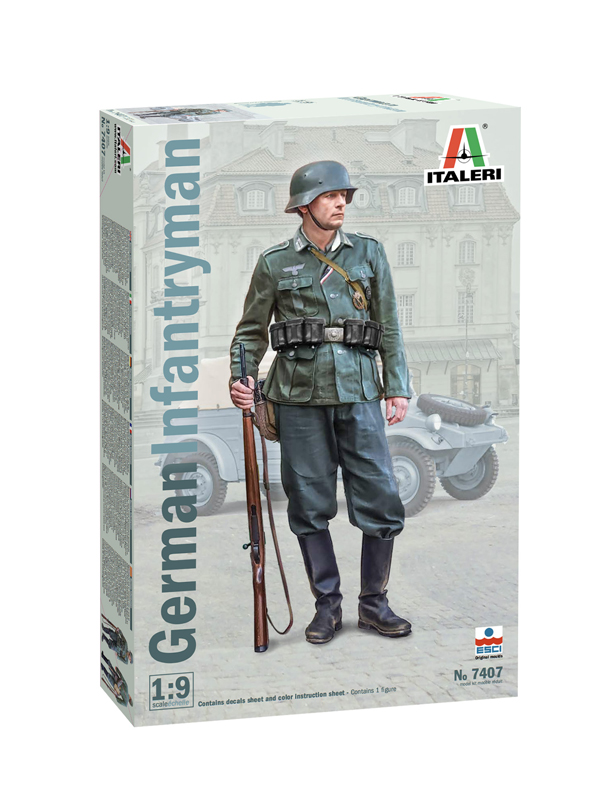 Сборная модель Italeri 1/9 Немецкий пехотинец 7407