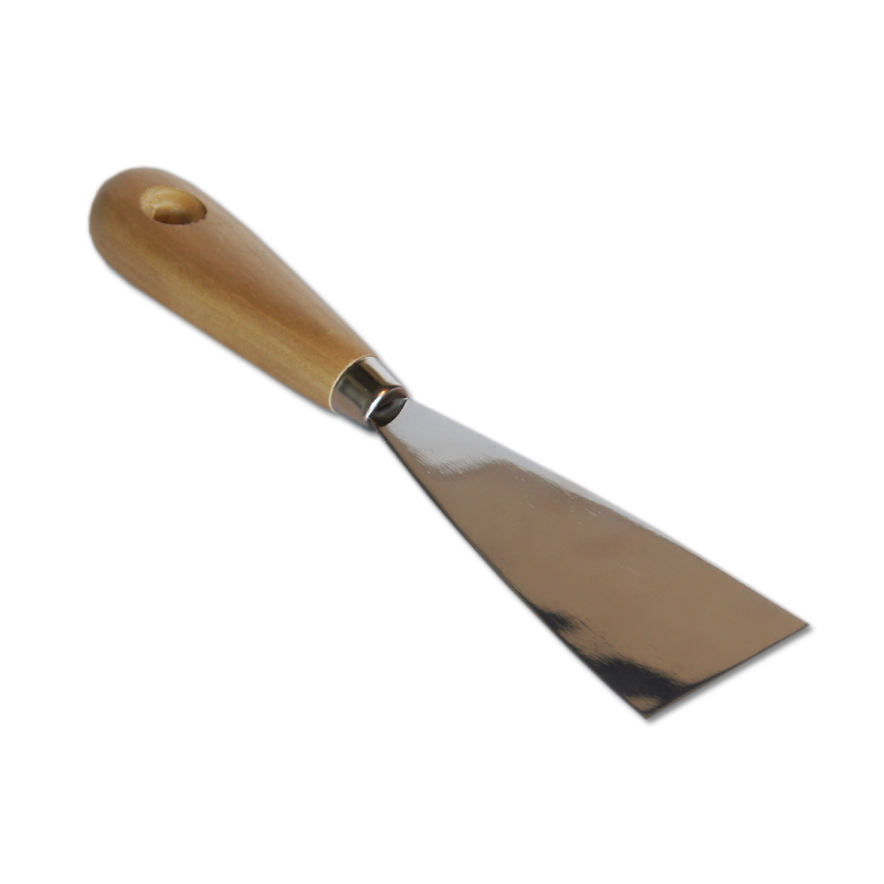 фото Шпатель фасадный santool "мастер" нержавеющая сталь с деревянной ручкой (60 мм)