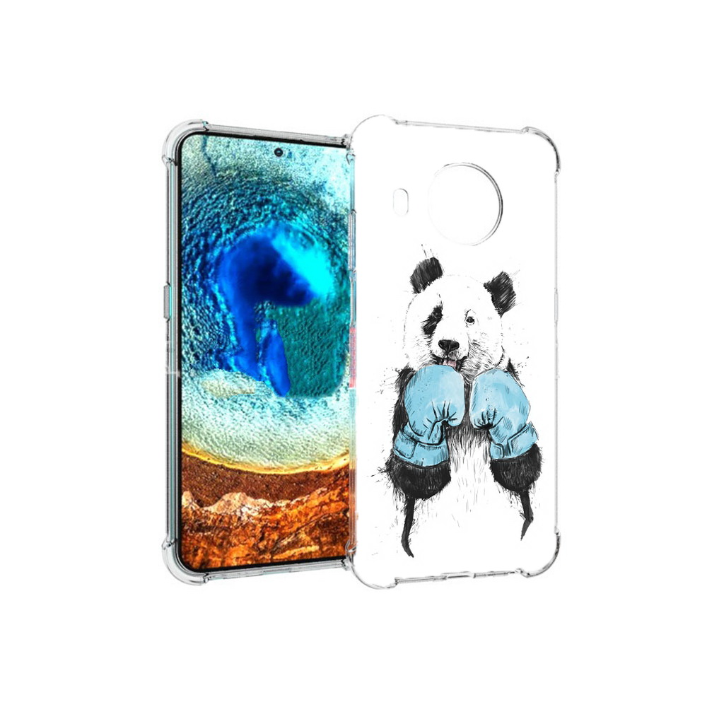 

Чехол MyPads Tocco для Nokia X20 панда боксер (PT159436.101.531), Прозрачный, Tocco