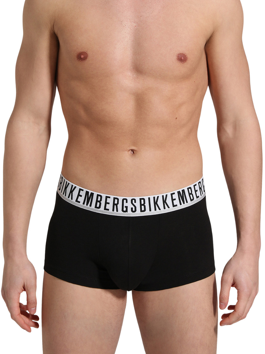 Комплект трусов мужских Bikkembergs BKK1UTR01TR черных S, 3 шт.