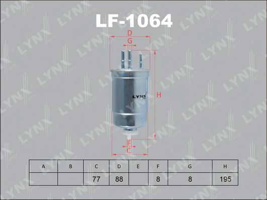 

Фильтр топливный LYNXauto LF-1064