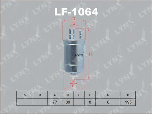 

Фильтр топливный LYNXauto LF-1064