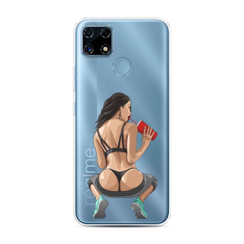

Чехол на Oppo Realme C25 "Сочные булочки", Бежевый;красный;черный, 257450-6