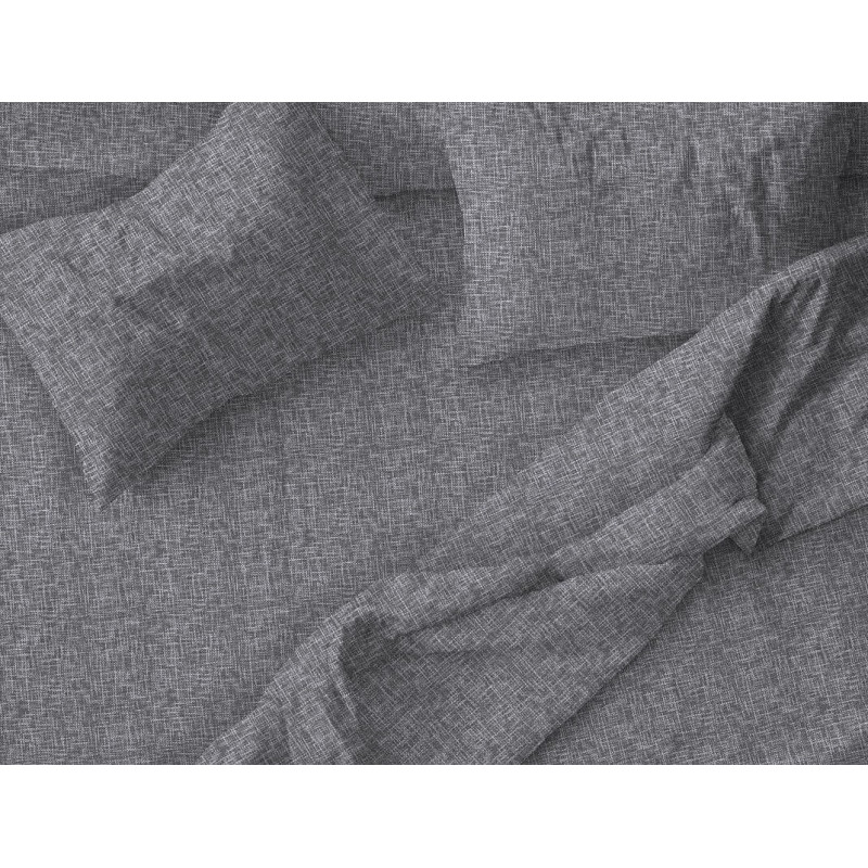фото Пододеяльник 180х215 см бязь (вырез ромб) натурель серый ивановотекстиль