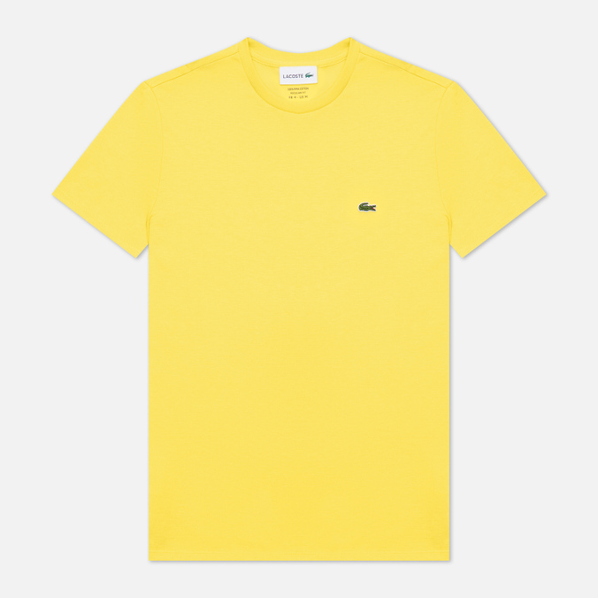 

Футболка мужская Lacoste TH6709-HLL желтая XL, TH6709-HLL