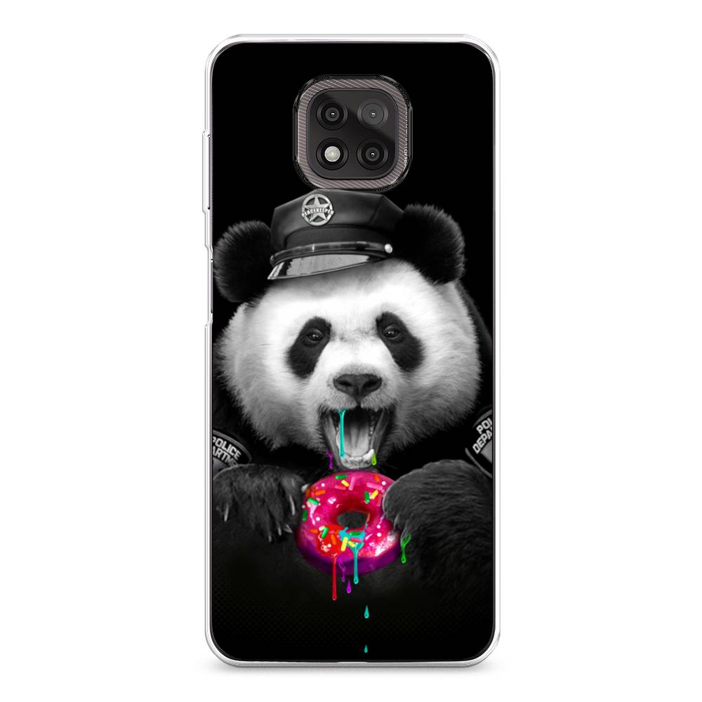 

Чехол Awog на Motorola Moto G Power 2021 "Панда police", Разноцветный, 242750-2