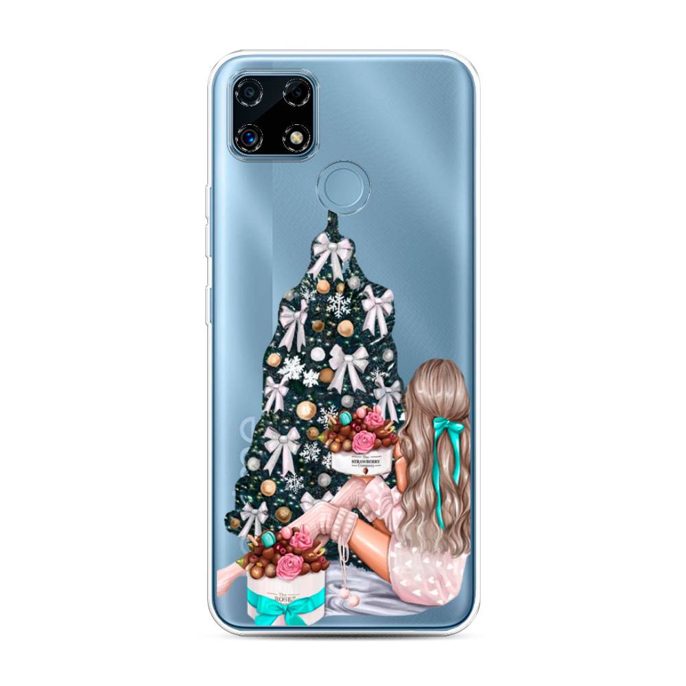 

Чехол на Oppo Realme C25 "New Year", Зеленый;бежевый;голубой, 257450-5