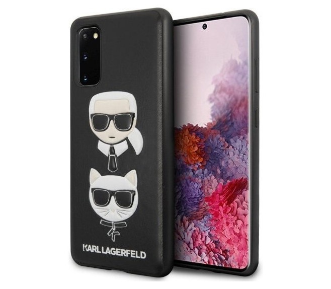 фото Чехол cg mobile karl lagerfeld leather karl and choupette galaxy s20 черный