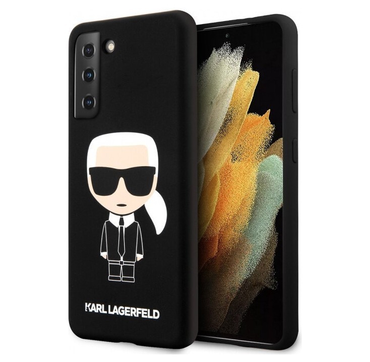 фото Чехол cg mobile karl lagerfeld liquid silicone iconic karl galaxy s21 черный