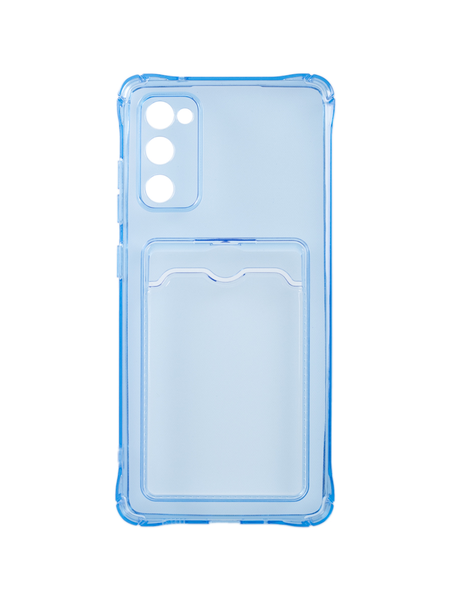 

Чехол для Samsung Galaxy S20 FE с картхолдером и защитой камеры, голубой, ZSCH-SAM-S20FE