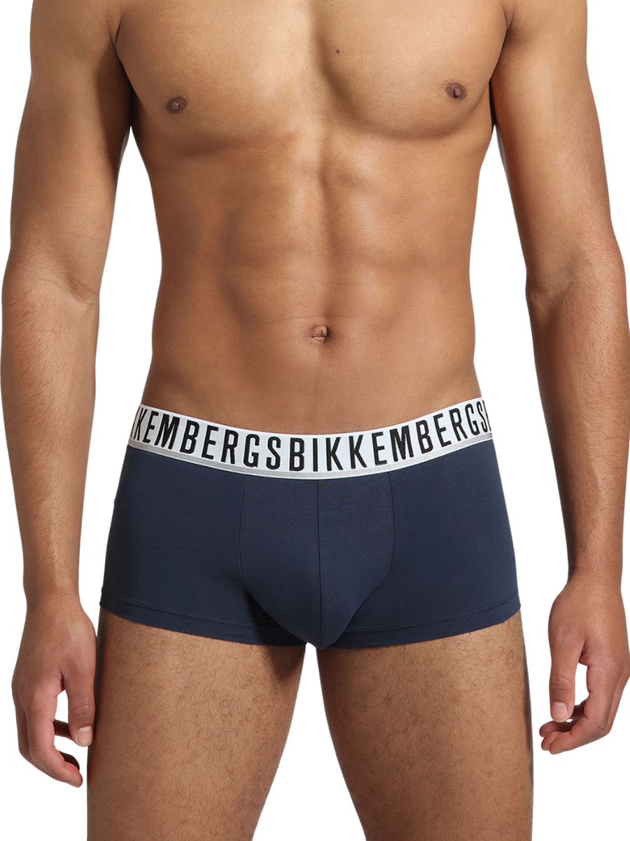 Комплект трусов мужских Bikkembergs BKK1UTR01TR синих S, 3 шт. синий