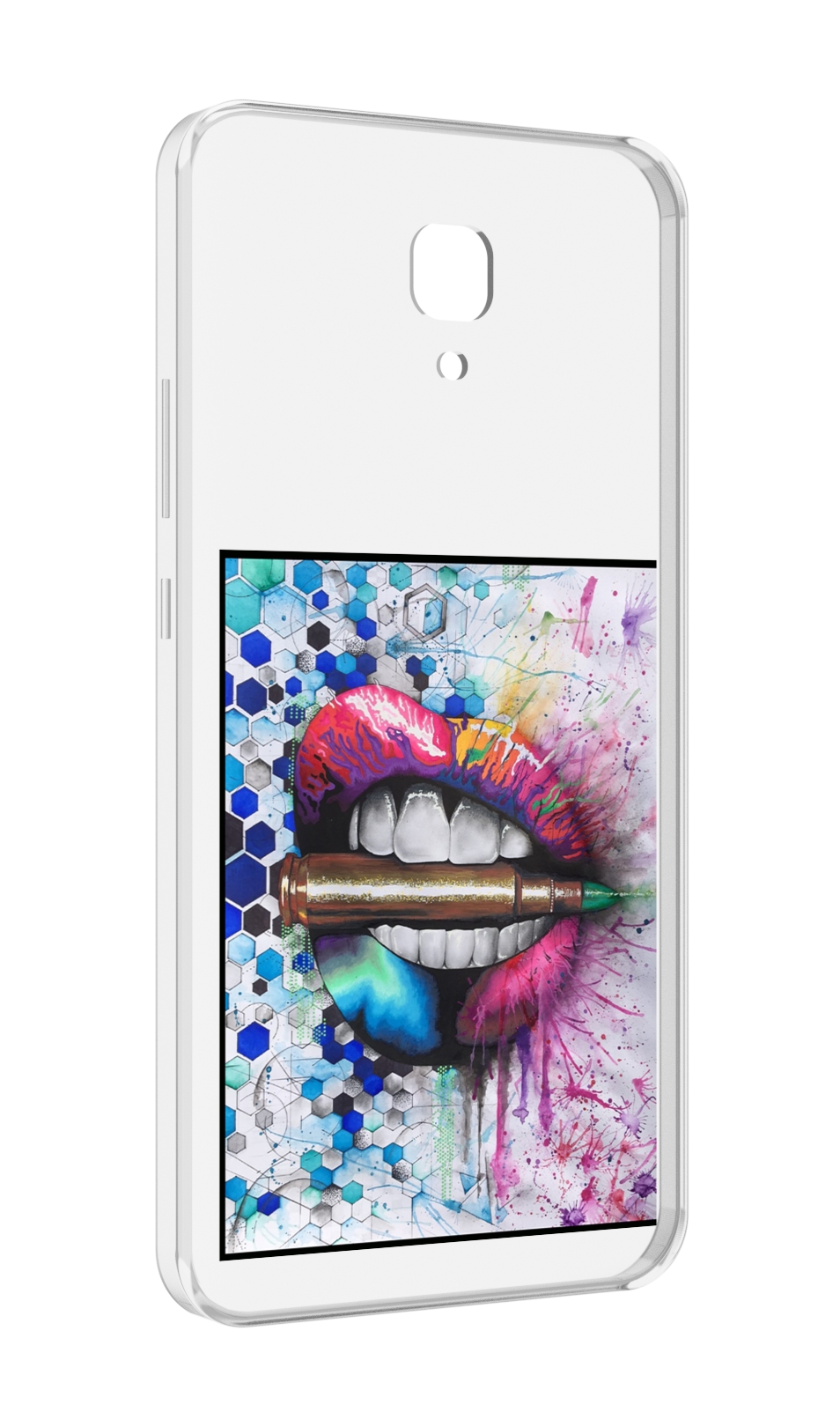 

Чехол MyPads разноцветные губы с пулей для Meizu M5 Note, Прозрачный, Tocco